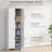 Pantry Cabinet with Adjustable Shelves, Doors