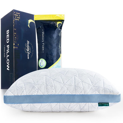 Cooling King Size Pillow, Shredded Memory Foam Cool Pillow for Hot Sleepers, Adjustable Firm Soft Support Bed Pillows Perfect for Back Neck Pain and Side Sleeping with Pillow Case Cover