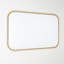 Narkissos Rectangle Solid And Engineered Wood Wall Mirror