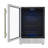 Forno Frescolino 24 Inch Beverage Cooler in White, Antique Brass Handles, Triple Glass Door, 188 Can-115844499