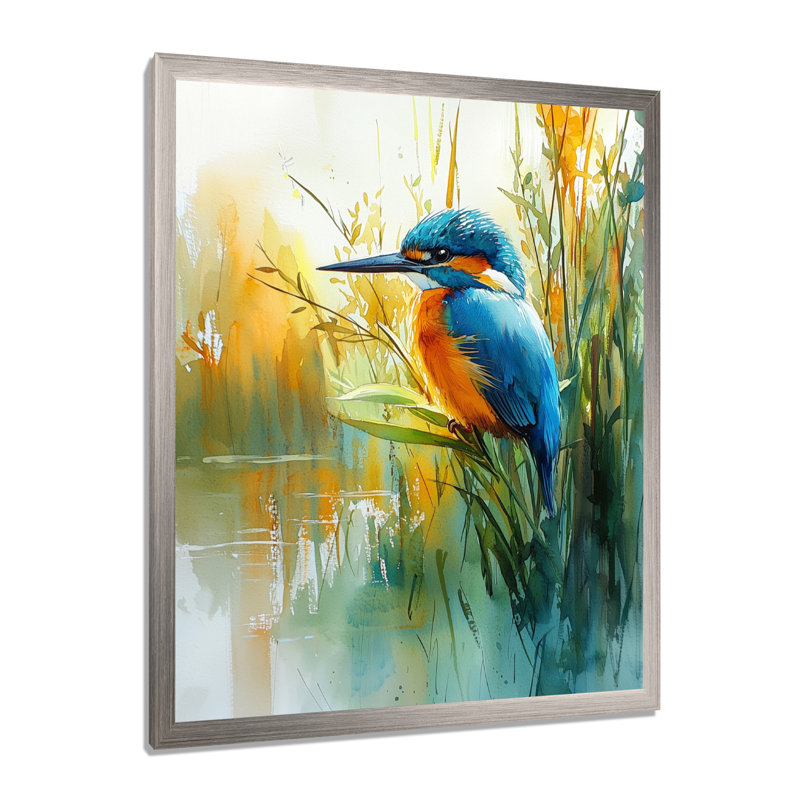 Lawrence - animaux, art mural, salon, 32" H x 24" W, Picture Framed, Silver