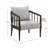 Spindle Accent Armchair with Removable Back Pillow