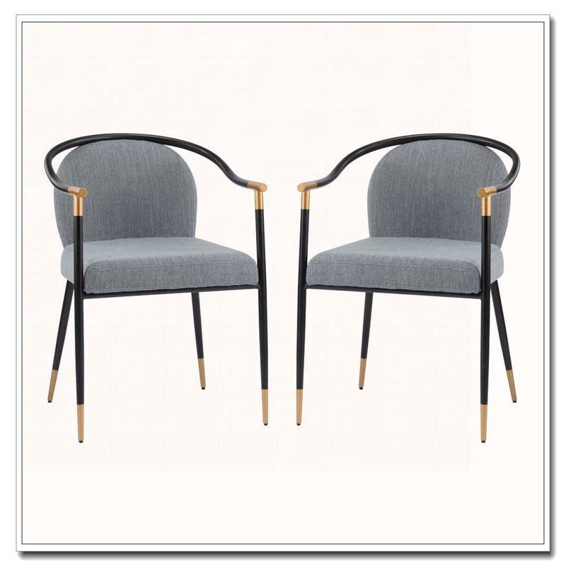 Chaise rembourrée, Gris