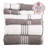 8PC Towel Set - 575GSM 100% Cotton Bathroom Essentials with 2 Bath Towels, 2 Hand Towels, 2 Washcloths, and 2 Fingertip cloths- Absorbent Sheets for Bath, Gym, Dorm and Spa by Lavish Home -193112041