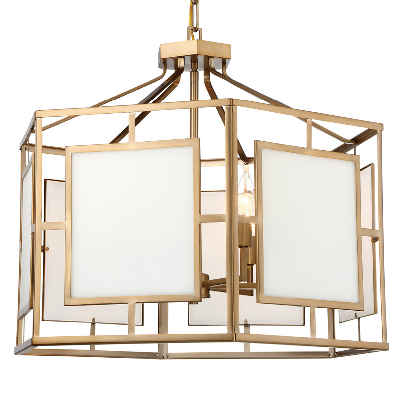 Hillcrest 6-Light Lantern Pendant, Gold