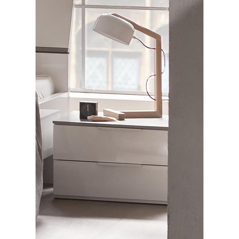 Galaverna 60cm W Manufactured Wood Bedside Table
