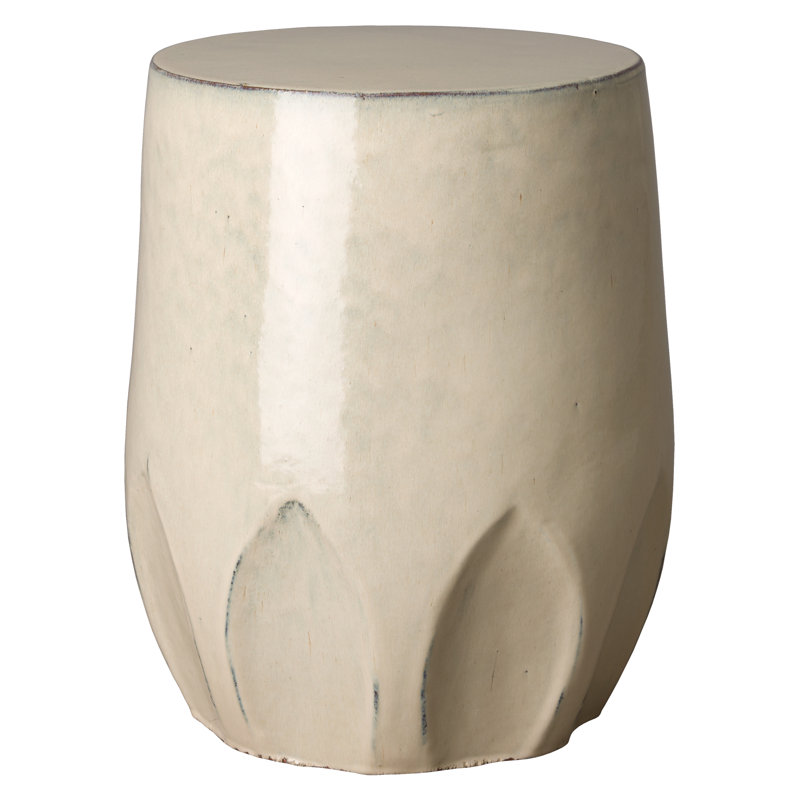 Caylx Garden Stool, Cream