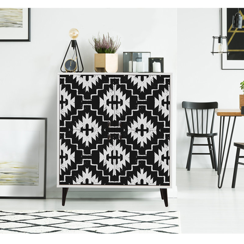 Aleshanee 4 -Door 4 -Shelf