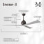 Ventilateur de plafond à 3 pales Irene-320666687-320666679-320666625