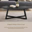 Table basse moderne en bois ovale-129231953