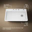 Riverby 33" L x 22" W Top Mount Single Bowl Kitchen Sink-18955566
