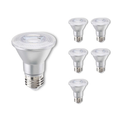 7 watts (équivalent à 50 watts), DEL PAR20, intensité variable, ampoule blanc chaud (2 700 K) E26 / culot moyen (standard)