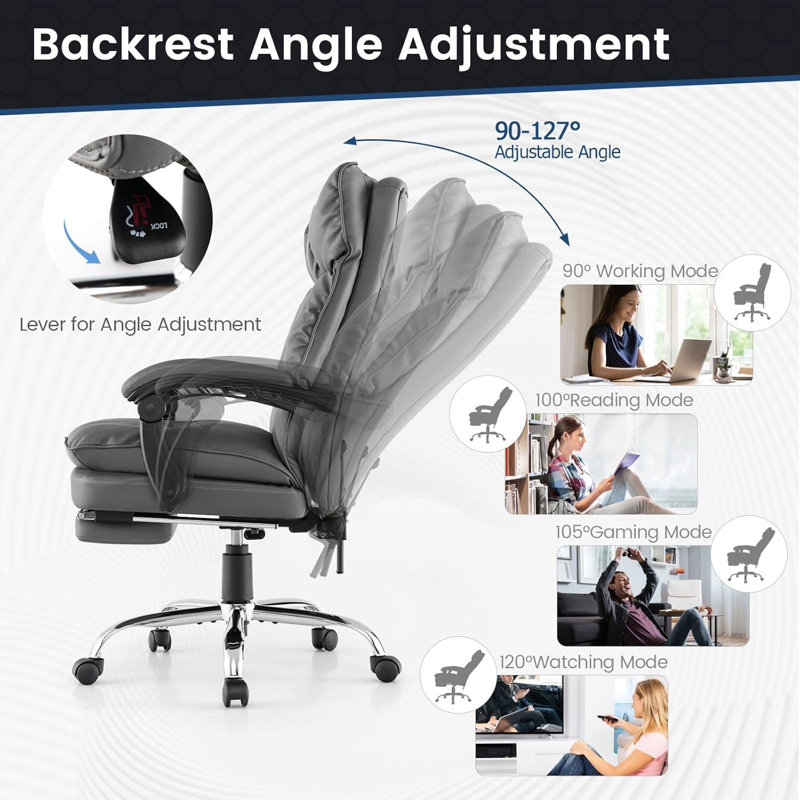 Office Chair, Grey