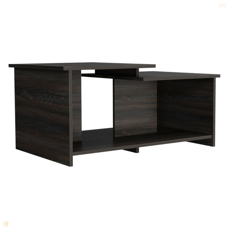 Table basse Wema 3, tablette inférieure ouverte