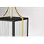 Holden - lampadaire extérieur - finition or et noir - verre transparent