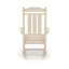 Chaise berçante d'extérieur beige - Fauteuil de jardin classique