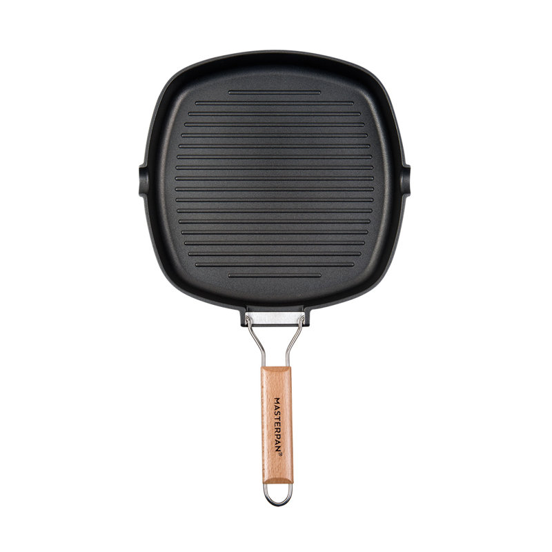 Non-Stick Aluminum Grill Pan / Griddle Set, 8.6" W