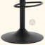 Aisleyne Swivel Upholstered Adjustable Height Counter Stool with Metal Frame-1090910185