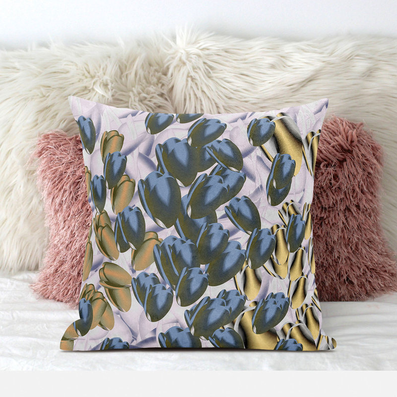 Housse et insert de coussin décoratif intérieur / extérieur en mélange de polyester, 20 po x 20 po