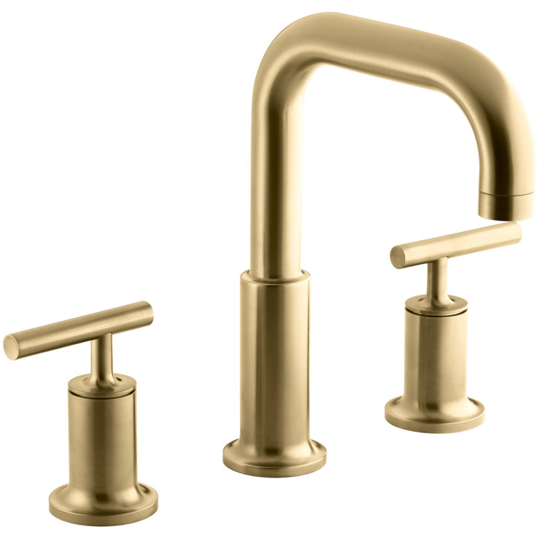 Purist® for Two Deck-Mount Bath Faucet Trim for High-Flow Valve with Lever Handles, Valve Not Included