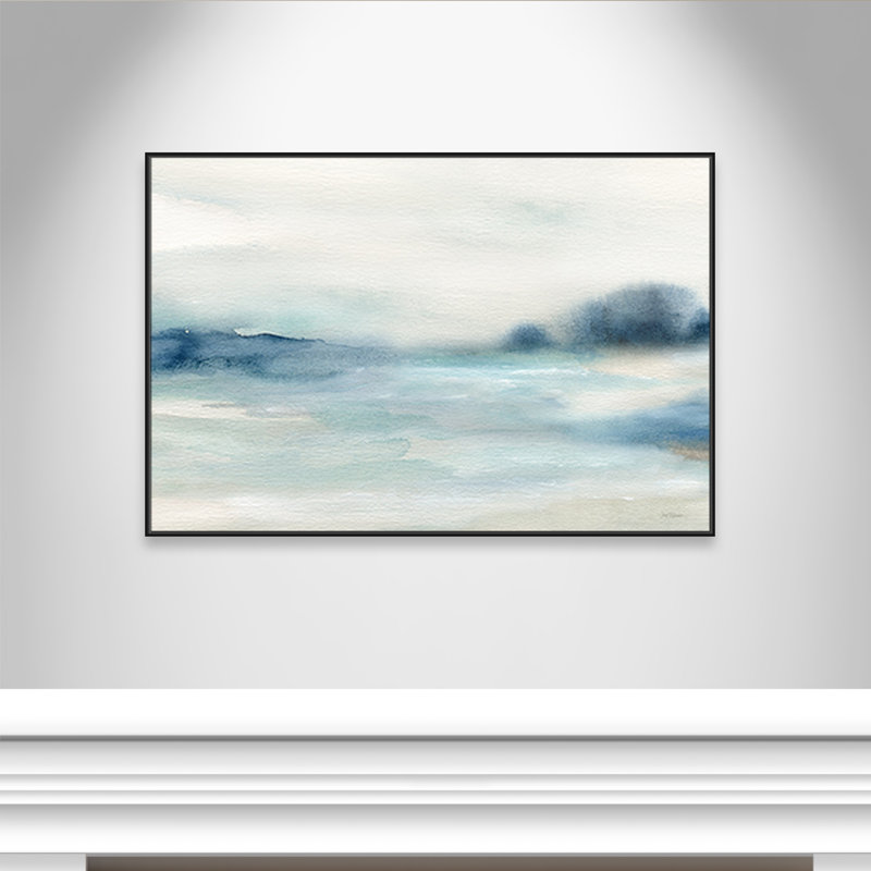 Simply Soft " Simply Soft Morning " by Carol Robinson, H 41,5 po x l 61,5 po x P 2 po, Cadre noir
