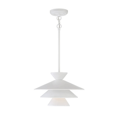 Luminaire suspendu blanc 1 lumière Vinnie