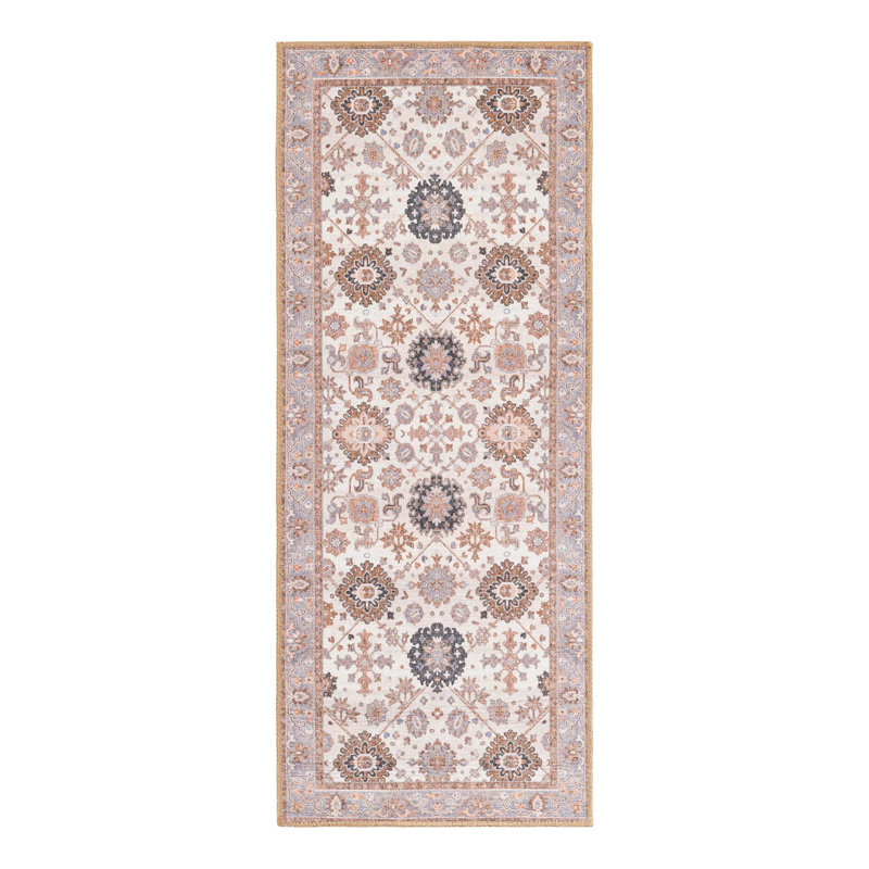 Memnune Performance Chenille Floral Indoor Rug, Runner 2' x 5'1"