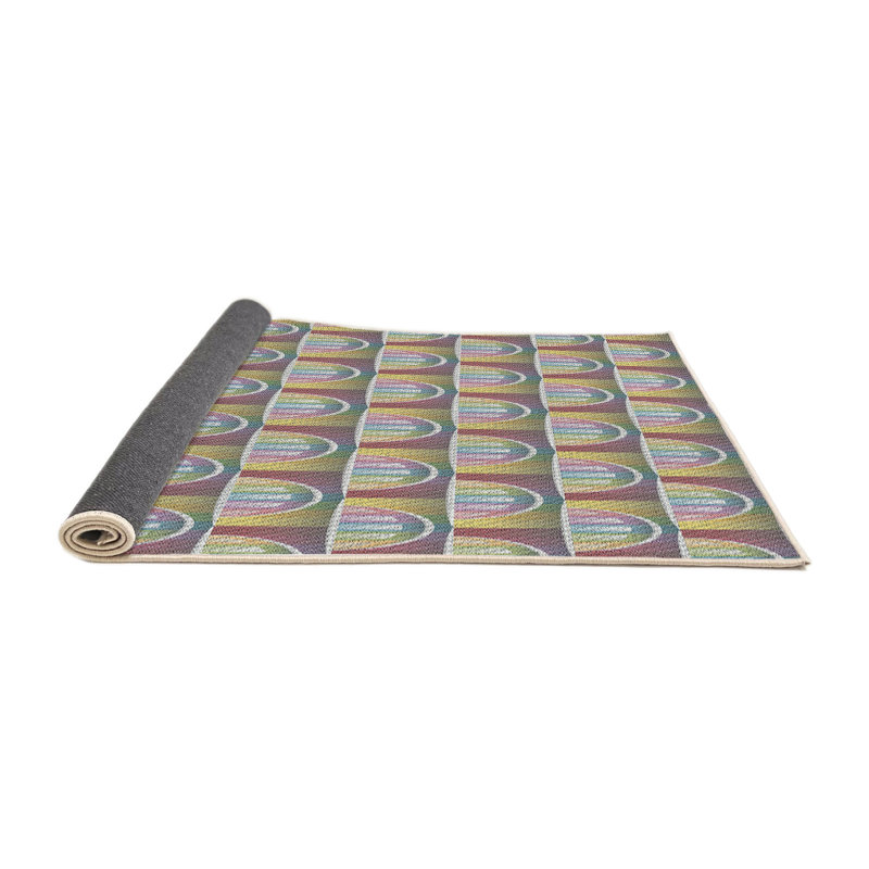 Tapis décoratif rose, Rond 4 pi
