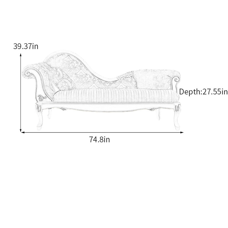 Fauteuil inclinable en bois massif de luxe exquis, Orienté à gauche (vu de face), Vert