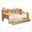 Lit de jour simple en bois avec tablettes de rangement, lit multifonctionnel avec 2 tiroirs et bureau d'étude-1567263208-1567263214
