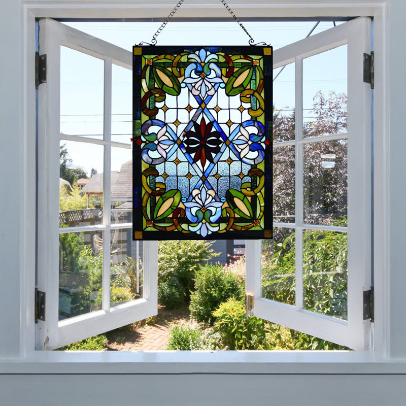 Fine Art Lighting Stained Glass Window Panel 29"x20"