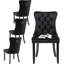 Chaises de salle à manger, chaise de salle à manger rembourrée haut de gamme avec anneau clouté-531111163-511006618-511006614