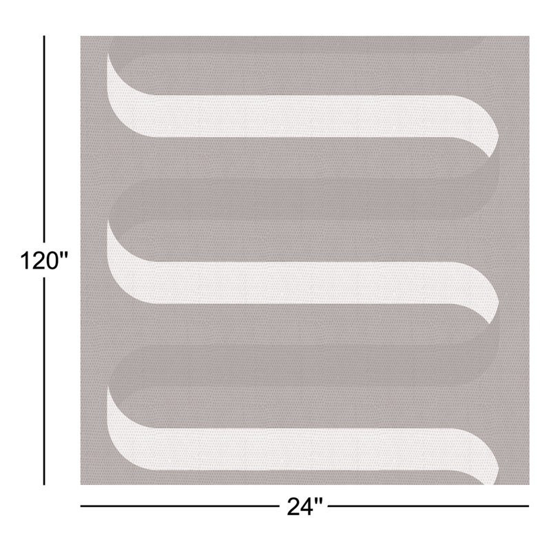 Folding Ribbon 10' L x 24" W Wallpaper Roll, Olive, Non-pasted, Non-Woven