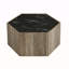 Table basse hexagonale rustique rétro en bois avec 2 tiroirs cachés-1273918207-1273918205