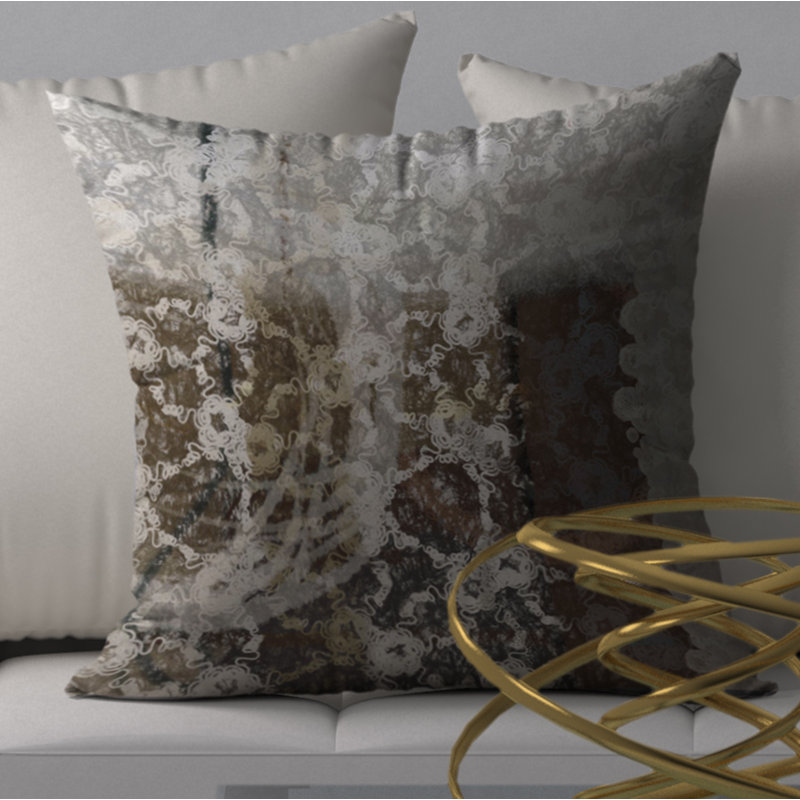 Housse de coussin carrée/insert, 18 po x 18 po