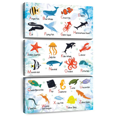 Sea Life Alphabet Chart