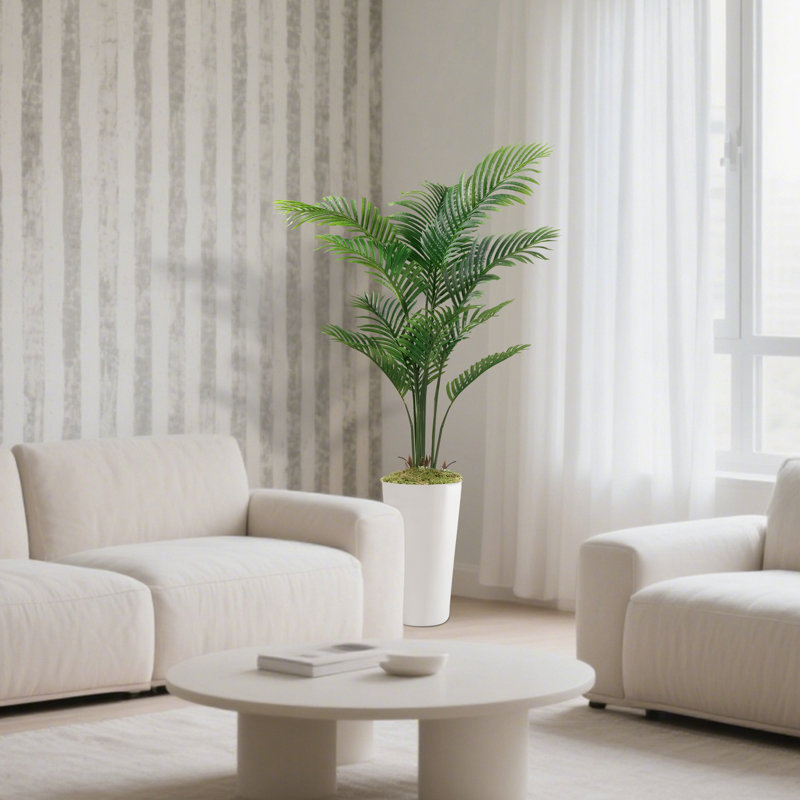  Palmier artificiel carré blanc 60 po Modern Style, Paquet de 1