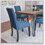 Ensemble de salle à manger 7 pièces Amisos, pieds en épingle à cheveux avec chaises confortables pour les cuisines et les salles à manger modernes