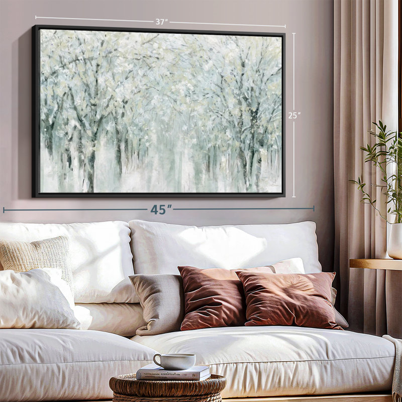 Cold Winter Mist Canvas Print, 29" H x 43" W