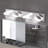 Energy-saving Led Lights Elegant Chrome Modern Bathroom Lighting Fixture