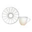 Gem Cut Onyx Bone China Espresso Cup