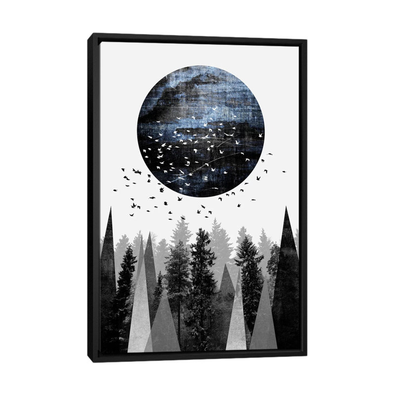 «Nature» par Elisabeth Fredriksson, impression sur toile, H 60 po x l 40po x P 1,5 po, Toile avec cadre noir, Pas de tapis