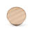 Stylish and Modern Veneer Finish Steel Legs Round End Table with Storage Shelf-1140744768