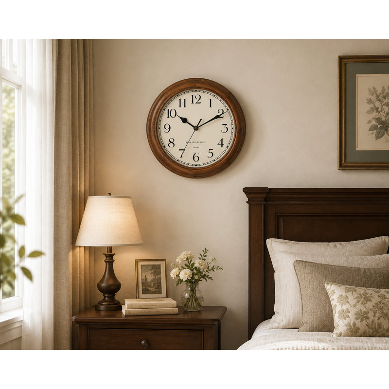 Wood Analogue Wall Clock