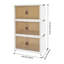 3 armoires de rangement pliables avec roulettes