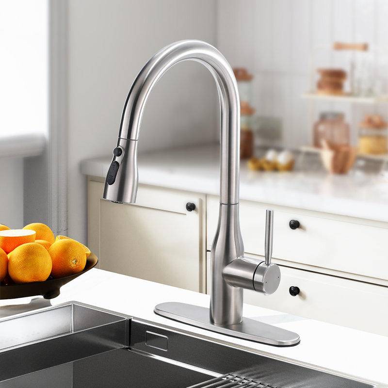 Robinet de cuisine SUNRINX, Nickel brossé