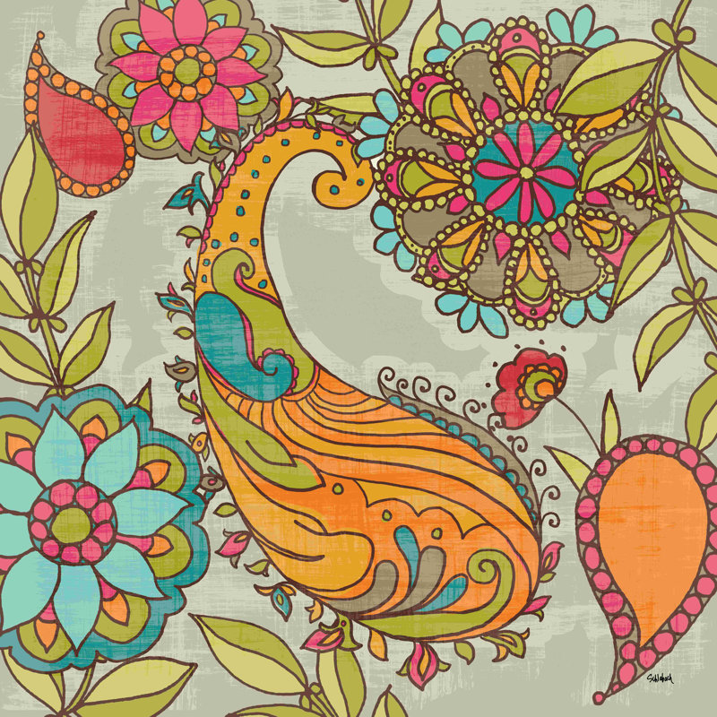 Mod Paisley I, H 30 po x l 30 po