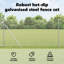 Vidaxl Fence With Posts PVC-Coated Steel-116797838-116797842