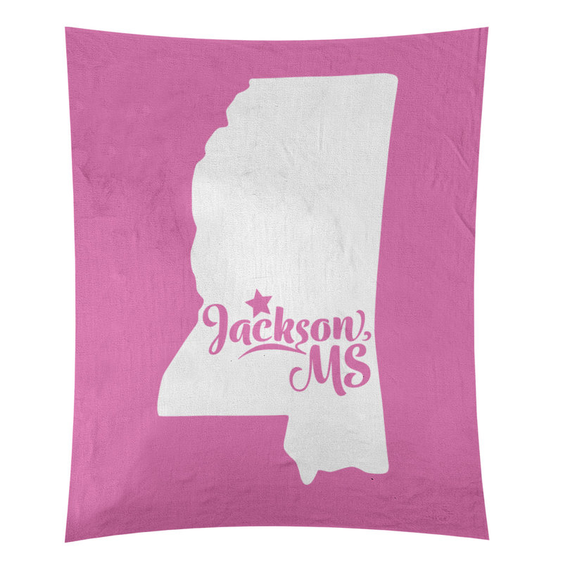 Tapisserie murale Jackson Mississippi, H 104 po x l 88 po, Rose