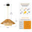 Lustre moderne en rotin 19,68 po-466338464